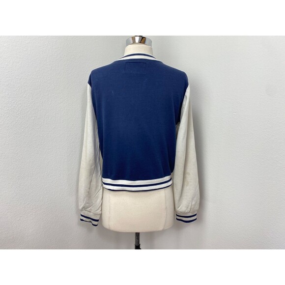 Ambiance Womans Jacket Large Bomber Academia Fleece Letter H School  Snaps Flaws - Picture 9 of 14